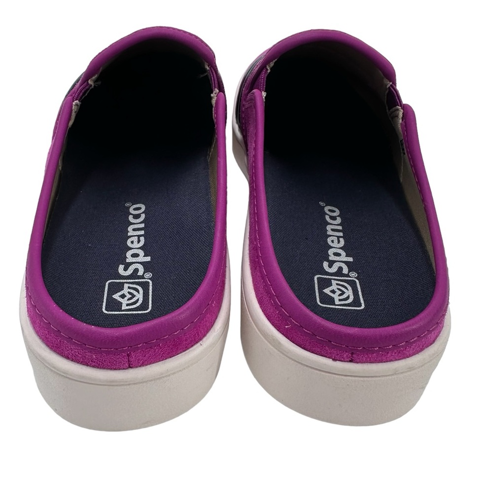 Spenco St Barts Hot Pink Suede Slip On Sneakers Slides Women’s Size 8.5 B - Picture 4 of 9
